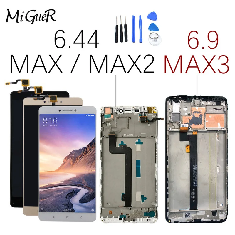 Xiaomi Mi MAX 2 LCD Display Touch Screen Digitizer MAX3 For Xiaomi Mi MAX 3 LCD With Frame MAX2 Mi Max LCD Screen Replacement
Xiaomi Mi MAX 2 LCD Display Touch Screen Digitizer MAX3 For Xiaomi Mi MAX 3 LCD With Frame MAX2 Mi Max LCD Screen Replacement