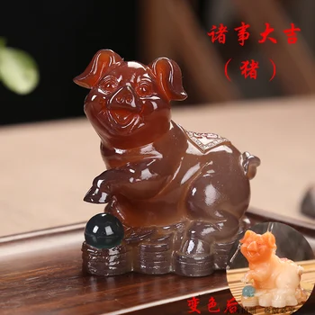 Color changing 12 zodiac animal animal signs tea pet playing tea worm table decoration tea ceremo crafts sculpture statues Home
Color changing 12 zodiac animal animal signs tea pet playing tea worm table decoration tea ceremo crafts sculpture statues Home