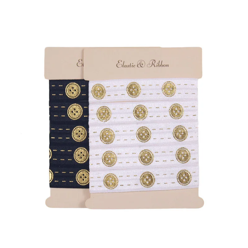 5/8 "Золотая фольга застежка кнопка печати FOE fold over elastic для одежды DIY аксессуары для волос
5/8 "Золотая фольга застежка кнопка печати FOE fold over elastic для одежды DIY аксессуары для волос