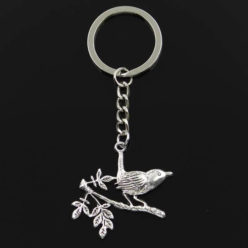 New Keychain 35x42mm bird standing branch Pendants DIY Men Car Key Chain Ring Holder Keyring Souvenir Jewelry Gift
New Keychain 35x42mm bird standing branch Pendants DIY Men Car Key Chain Ring Holder Keyring Souvenir Jewelry Gift