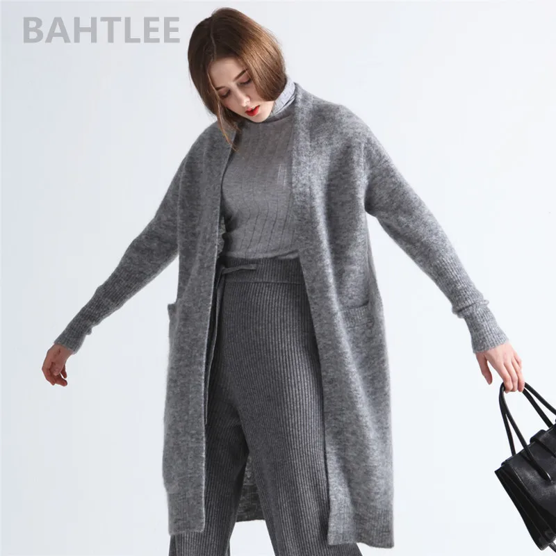 BAHTLEE spring autumn Women's Mohair Cardigan sweater Blended Knitted Solid Long Sleeves wool Coat Casual Lazy Style
BAHTLEE spring autumn Women's Mohair Cardigan sweater Blended Knitted Solid Long Sleeves wool Coat Casual Lazy Style