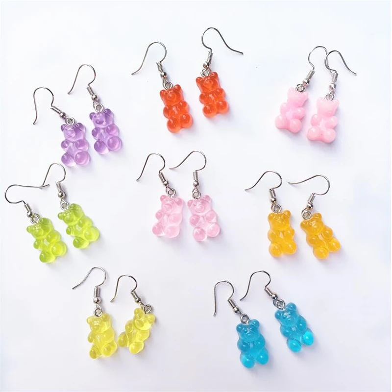 resin Handmade romantic creative cute bear earrings women romantic oso Pendien brincos novelty Childlike bijoux femme girl gifts
resin Handmade romantic creative cute bear earrings women romantic oso Pendien brincos novelty Childlike bijoux femme girl gifts