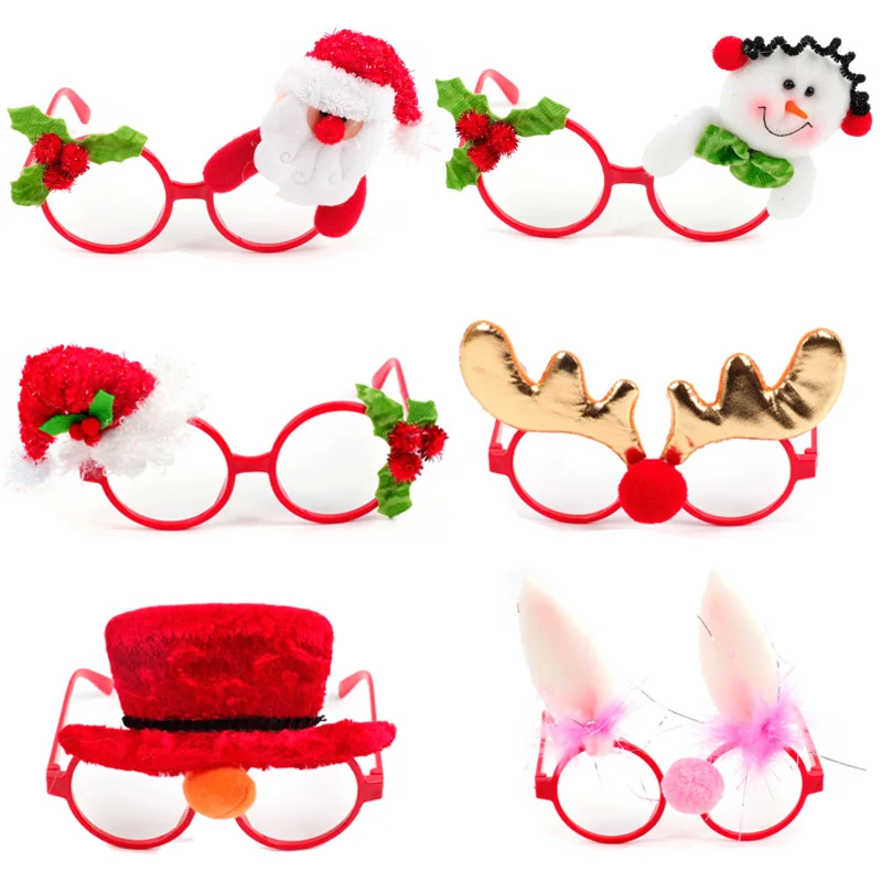 Christmas Gift Christmas Ornaments Glasses Frames Decor Evening Party Decoration Toy kids Rabbit Snowman Hat Antlers Style noel
Christmas Gift Christmas Ornaments Glasses Frames Decor Evening Party Decoration Toy kids Rabbit Snowman Hat Antlers Style noel