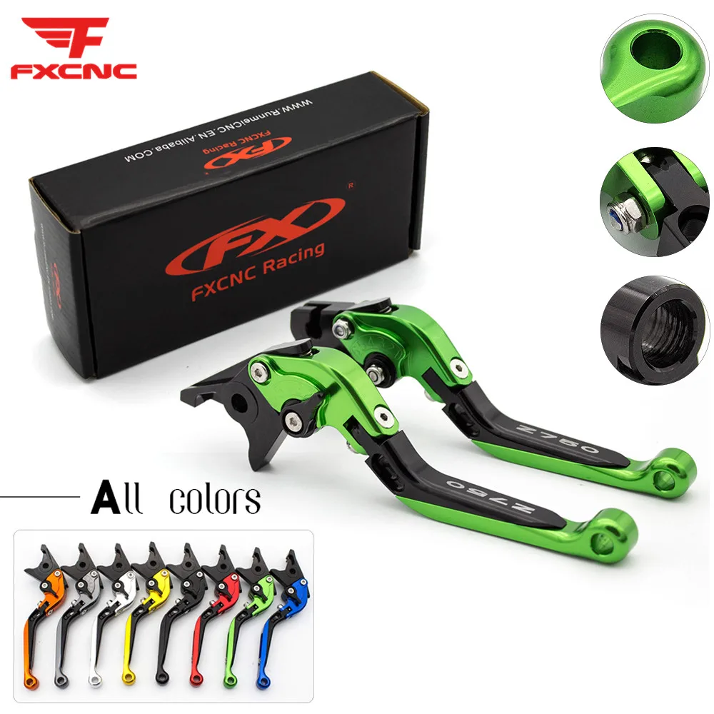 For Kawasaki Z750 2007 2008 2009 2010 2011 2012 With Logo CNC Adjustable Motorcycle Foldable Extending Brake Clutch Levers | Автомобили и