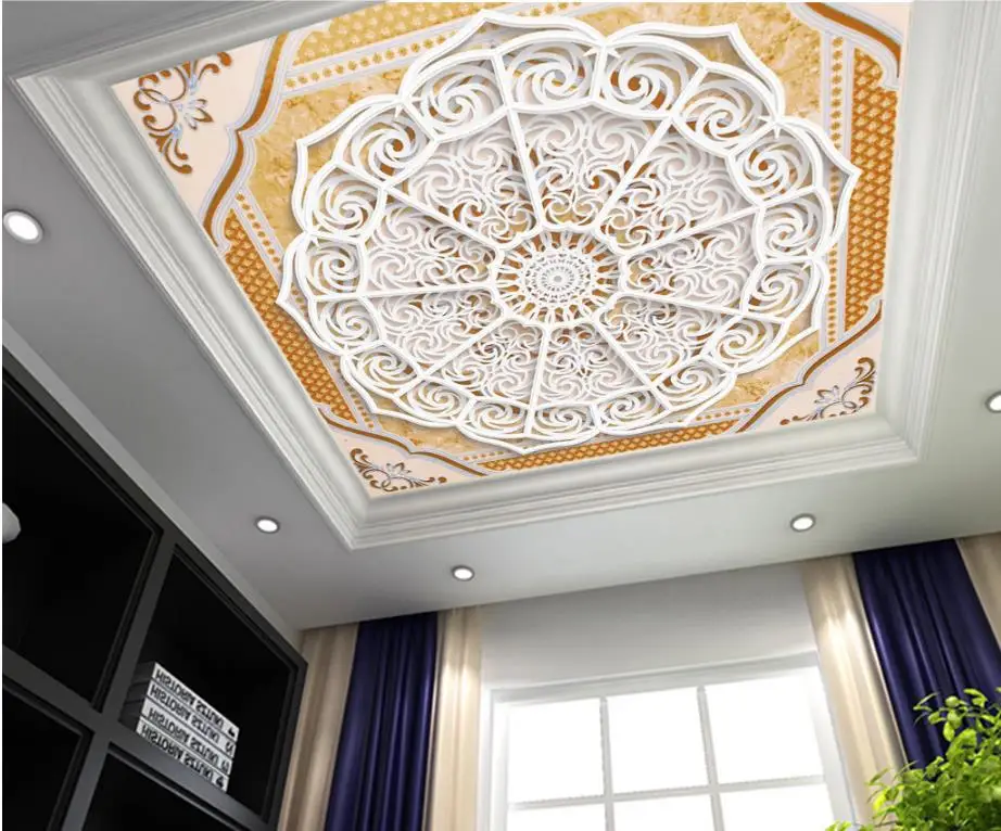 European Pattern Ceiling Stickers Wallpaper 3d Photo Wallpaper Living room Bedroom Custom Ceiling Wallpaper Printing
European Pattern Ceiling Stickers Wallpaper 3d Photo Wallpaper Living room Bedroom Custom Ceiling Wallpaper Printing