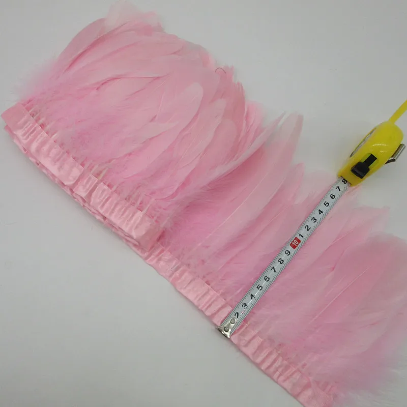 Pink Goose Feather Trims 10 Meter Dyed Real Geese Feather Fringes Ribbons for Dress Skirt Cloth Belt decorative Clothing
Pink Goose Feather Trims 10 Meter Dyed Real Geese Feather Fringes Ribbons for Dress Skirt Cloth Belt decorative Clothing