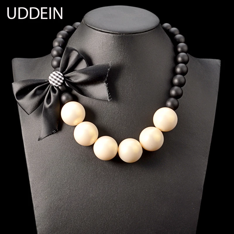 UDDEIN chunky wood chain big simulated pearl jewelry ribbon flower necklace women vintage statement chokers wedding necklace
UDDEIN chunky wood chain big simulated pearl jewelry ribbon flower necklace women vintage statement chokers wedding necklace