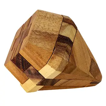 

Wooden Pyramid 3D Puzzle Intellect IQ Brain Game Riddle Brain Teaser Educational Toys Birthday Gift for Children Adults