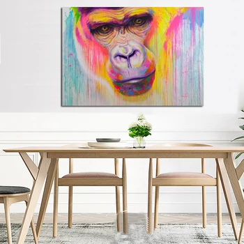 RELIABLI ART Graffiti Street Art Colorful Gorilla Wall Pictures For Living Room Canvas Painting Wall Art Print Poster
RELIABLI ART Graffiti Street Art Colorful Gorilla Wall Pictures For Living Room Canvas Painting Wall Art Print Poster