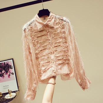 Long Shirt Lady Doll Collar Lace Shirt Basic Shirts Woman Tassels Court Style Buckle Blouse Female Party Tops Blusa
Long Shirt Lady Doll Collar Lace Shirt Basic Shirts Woman Tassels Court Style Buckle Blouse Female Party Tops Blusa