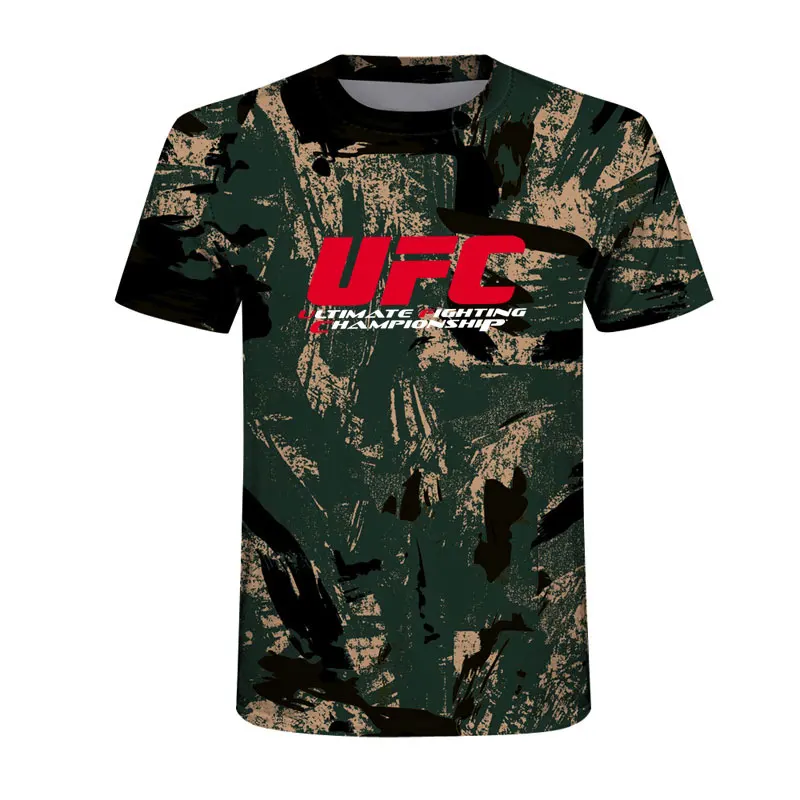 Ultimate Fighting Champions 3D UFC t shirt Letter print Camouflage t shirt men Summer Short sleeve personality compression shirt
Ultimate Fighting Champions 3D UFC t shirt Letter print Camouflage t shirt men Summer Short sleeve personality compression shirt