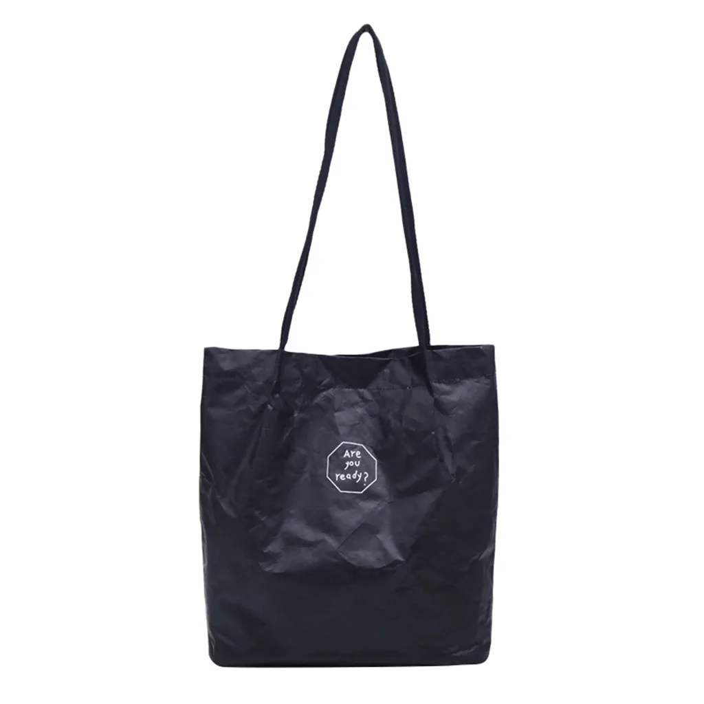 Transer free shipping Letter Print Shoulder Bag Fashion Style Ladies kraft paper bag Solid Color Handbags Portable Shopping Tote
Transer free shipping Letter Print Shoulder Bag Fashion Style Ladies kraft paper bag Solid Color Handbags Portable Shopping Tote
