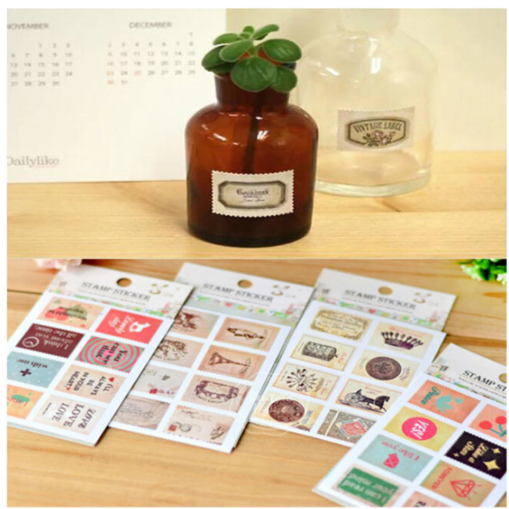 DIY Vintage Scrapbook Note Paper Retro Tower Flower Stamps Stickers Lovely Scrapbooking Sticker Random Style
DIY Vintage Scrapbook Note Paper Retro Tower Flower Stamps Stickers Lovely Scrapbooking Sticker Random Style