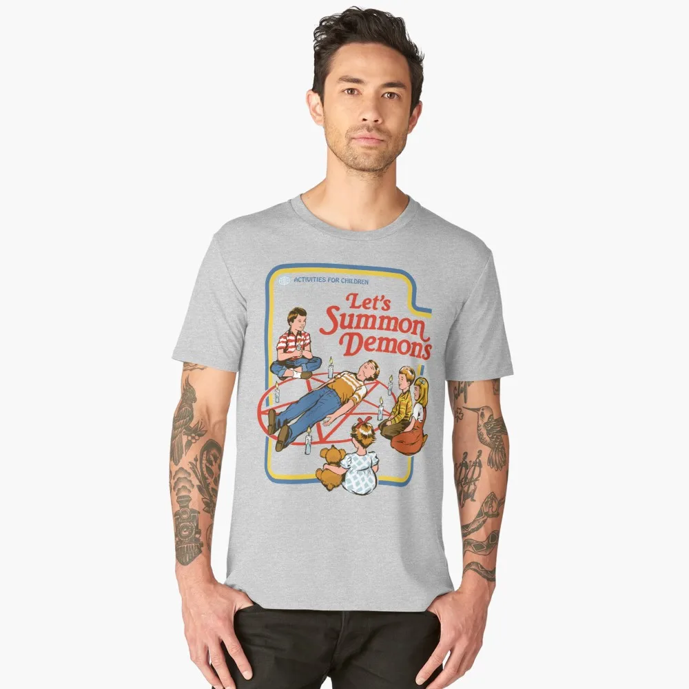 Lets Summon Demons Joke 80'S Vintage T Shirt Funny Morbid Men T-shirt Short sleeve O-Neck Fashion Supernatural Harajuku
Lets Summon Demons Joke 80'S Vintage T Shirt Funny Morbid Men T-shirt Short sleeve O-Neck Fashion Supernatural Harajuku