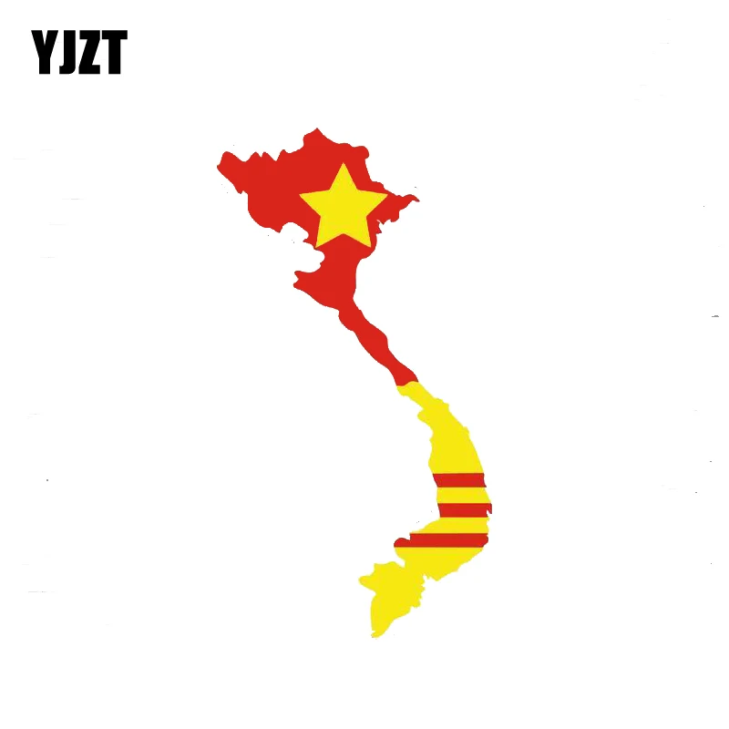 YJZT 14CM*5CM Car Sticker Vietnam Country South Car Styling Flag Map Decal 6-1278
YJZT 14CM*5CM Car Sticker Vietnam Country South Car Styling Flag Map Decal 6-1278