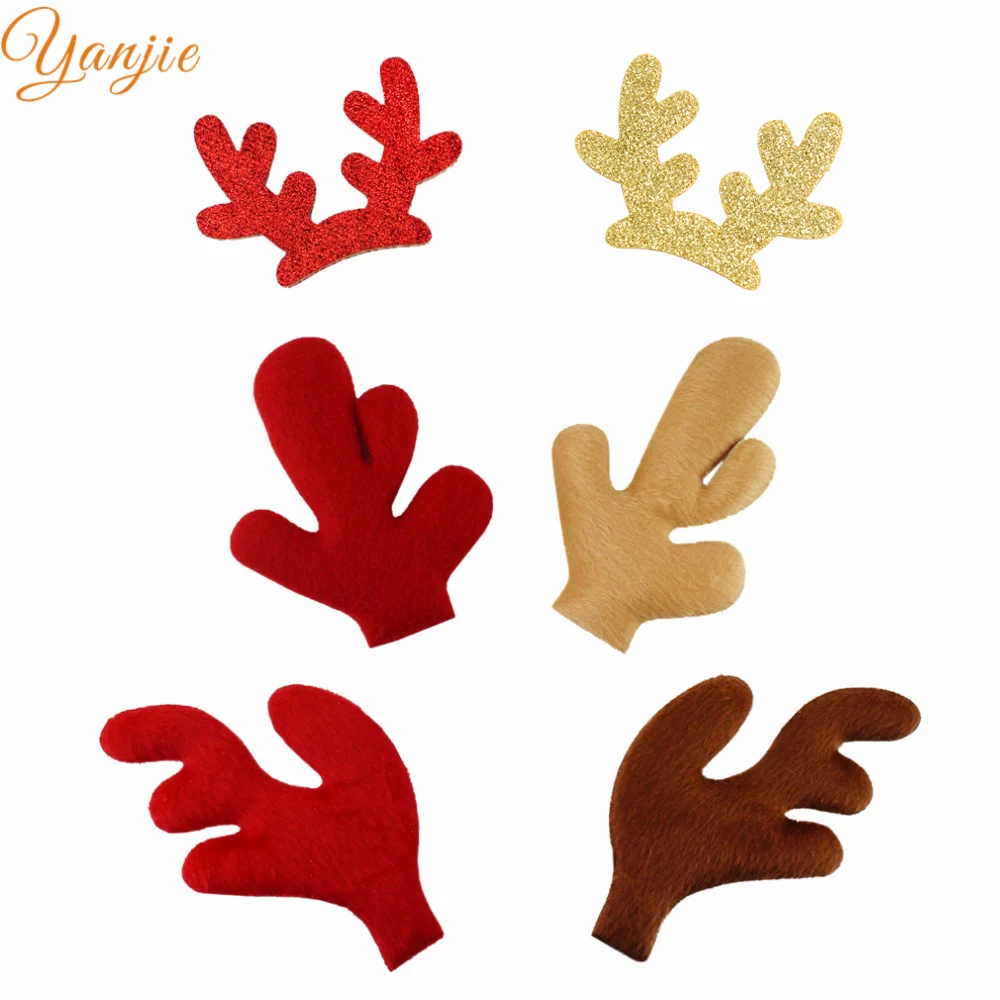 20pcs/lot 2019 New Christmas Deer Antlers Felt Pads Red/Gold European Kids Trendy DIY Hair Accessories Party Decoration Femme
20pcs/lot 2019 New Christmas Deer Antlers Felt Pads Red/Gold European Kids Trendy DIY Hair Accessories Party Decoration Femme