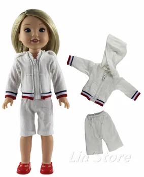 White Doll Clothes Sportwear Top+pants for 14.5'' inch American Doll Handmade Clothes Outfit
White Doll Clothes Sportwear Top+pants for 14.5'' inch American Doll Handmade Clothes Outfit