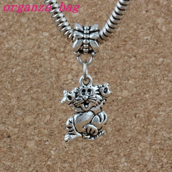 100pcs/lot Dangle Zinc alloy Cat Charm Big Hole Beads Fit European Charm Bracelet Jewelry 13x30mm A-223a
100pcs/lot Dangle Zinc alloy Cat Charm Big Hole Beads Fit European Charm Bracelet Jewelry 13x30mm A-223a