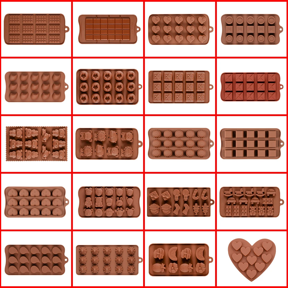 Easy Demoulding Silicone Chocolate Molds for baking letters flower 3d heart shape Bakeware Candy Gummy Tray Cake Moulds
Easy Demoulding Silicone Chocolate Molds for baking letters flower 3d heart shape Bakeware Candy Gummy Tray Cake Moulds