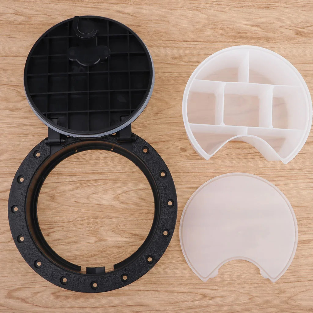 8 Inch Kayak Deck Plate Kit Deck Hatch with Tackle Box for Kayak Boat Fishing Rigging Accessories Black
8 Inch Kayak Deck Plate Kit Deck Hatch with Tackle Box for Kayak Boat Fishing Rigging Accessories Black