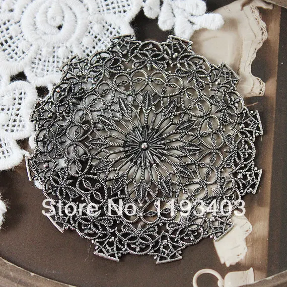 6PCS Antiqued Silver plated brass Filigree 57mm Jewelry Setting Cab Base Connector Finding (FILIG-AS-29)
6PCS Antiqued Silver plated brass Filigree 57mm Jewelry Setting Cab Base Connector Finding (FILIG-AS-29)
