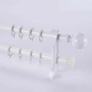 Quality Full hand-made paint 28+28mm 1.125-IN dia. high density double curtain aluminum rod+Ball finials+brackets Good loading
Quality Full hand-made paint 28+28mm 1.125-IN dia. high density double curtain aluminum rod+Ball finials+brackets Good loading