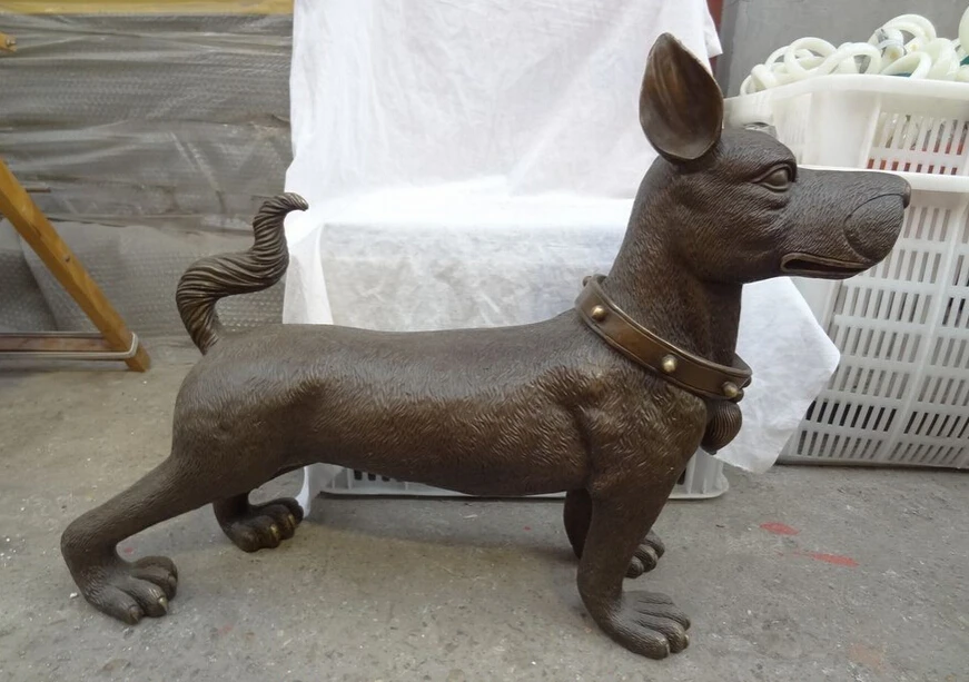USPS to USA S1760 30" Folk Chinese Year Zodiac Bronze ZhaoCai Wealth Run Dog Statue Sculpture (B0413)
USPS to USA S1760 30" Folk Chinese Year Zodiac Bronze ZhaoCai Wealth Run Dog Statue Sculpture (B0413)