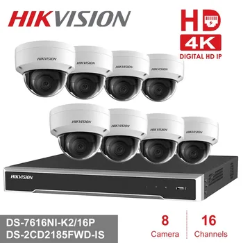 Hikvision 4K POE NVR KIT 16 Channel 8PCS HD 8MP PoE Dome IP Camera H.265 with Audio Function P2P NVR KIT CCTV Camera System
Hikvision 4K POE NVR KIT 16 Channel 8PCS HD 8MP PoE Dome IP Camera H.265 with Audio Function P2P NVR KIT CCTV Camera System
