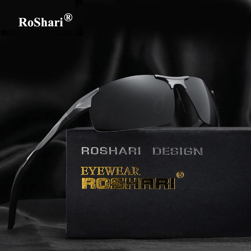 RoShari vintage Brand Designer Polarized Sunglasses Men Driving sun Glasses men UV400 Eyewear Accessories gafas de sol hombre
RoShari vintage Brand Designer Polarized Sunglasses Men Driving sun Glasses men UV400 Eyewear Accessories gafas de sol hombre