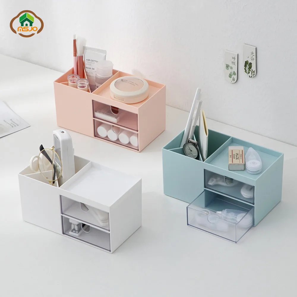MSJO Makeup Organizer Storage Box with 2 Layers Drawer for Women Jewelry Cosmetices/Jewelry/Groceri Organizador Desktop Storage
MSJO Makeup Organizer Storage Box with 2 Layers Drawer for Women Jewelry Cosmetices/Jewelry/Groceri Organizador Desktop Storage