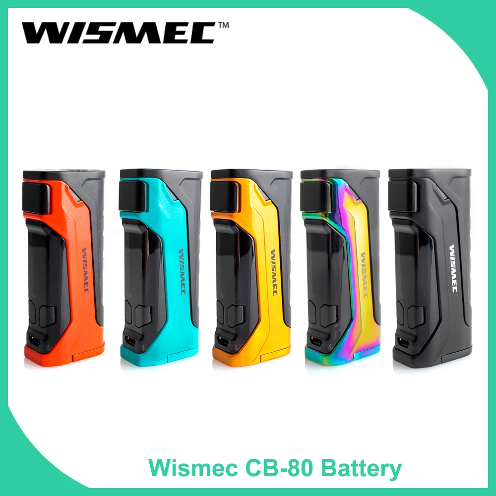 Original Wismec CB-80 Mod Box 80W Output Wattage with 0.91-inch Display Box Mod E-Cigarette
Original Wismec CB-80 Mod Box 80W Output Wattage with 0.91-inch Display Box Mod E-Cigarette