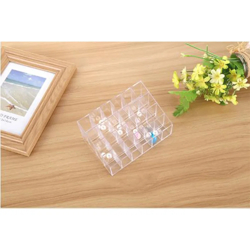 Colorful environmental protection transparent ps24 grid small mouth red frame transparent display stand cosmetics finishing box
Colorful environmental protection transparent ps24 grid small mouth red frame transparent display stand cosmetics finishing box