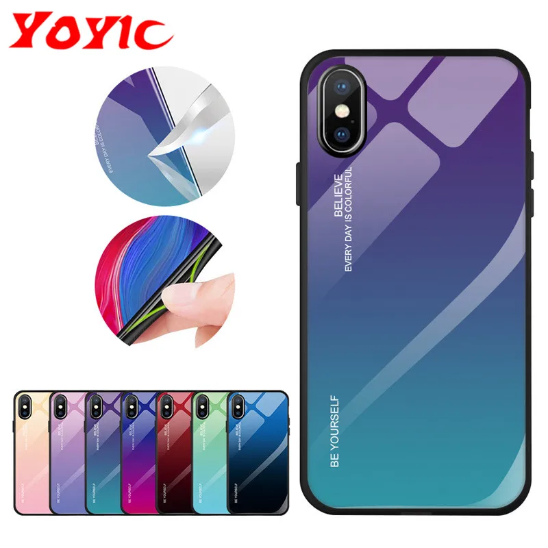 Gradient Tempered Glass Case For iphone 6 6S 7 8 Plus on the For iphone X XS XR XS Max Phone Cases Cover Protective Fundas
Gradient Tempered Glass Case For iphone 6 6S 7 8 Plus on the For iphone X XS XR XS Max Phone Cases Cover Protective Fundas