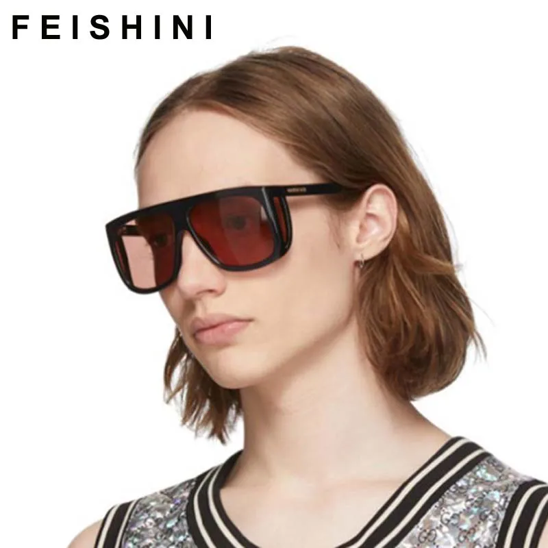 FEISHINI Fashion Modern Cool Punk Style Mask Sunglasses Women Goggle Popular Brand Design Sun Glasses Men Oculos De Sol 0467
FEISHINI Fashion Modern Cool Punk Style Mask Sunglasses Women Goggle Popular Brand Design Sun Glasses Men Oculos De Sol 0467