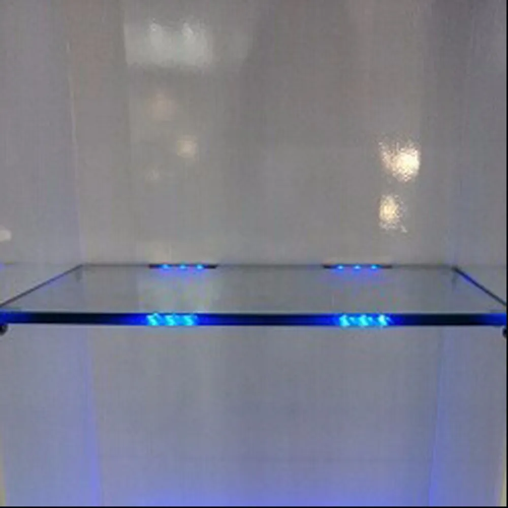 AIBOO светодиодный светильник под шкафом для стеклянной полки с краями задняя