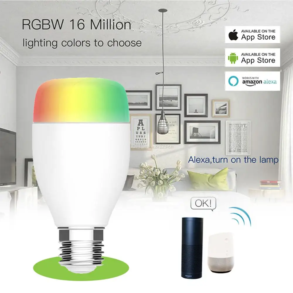 WiFi Smart Bulb 7W E27 E26 B22 Dimmable Light Bulb for Home Timing LEDs Bulb Lamp Compatible with Alexa and Google home
WiFi Smart Bulb 7W E27 E26 B22 Dimmable Light Bulb for Home Timing LEDs Bulb Lamp Compatible with Alexa and Google home