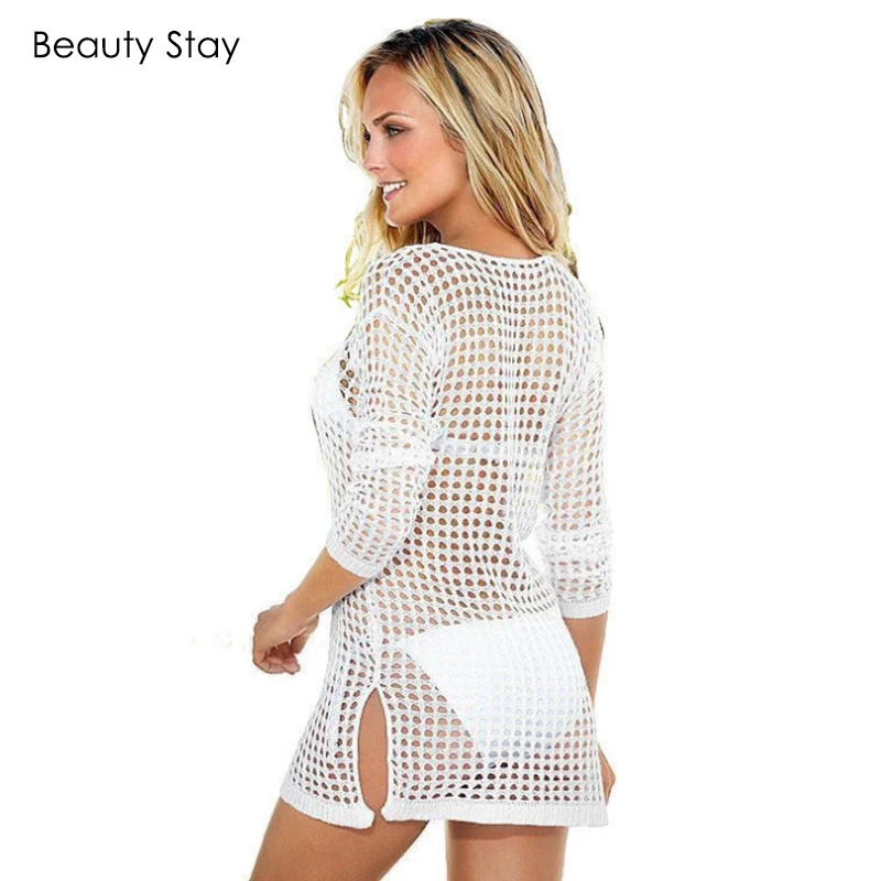 BeautyStay Women Ladies Sexy Breathable Beachwear Tunic Smock Casual Hollow Out Net Loose Transparent Sunscreen Grid Cover up
BeautyStay Women Ladies Sexy Breathable Beachwear Tunic Smock Casual Hollow Out Net Loose Transparent Sunscreen Grid Cover up