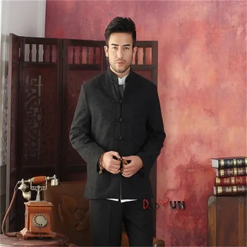 Hot Sale Black Men's Long sleeve Chinese style Wool Jacket Kung Fu Coat Solid Simple Style Tang Suit Size S M L XL XXL XXXL
Hot Sale Black Men's Long sleeve Chinese style Wool Jacket Kung Fu Coat Solid Simple Style Tang Suit Size S M L XL XXL XXXL