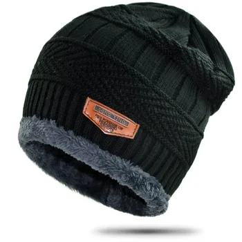 New Men's winter Fall hat fashion knitted black ski hats Thick warm hat cap Bonnet Skullies Beanie Soft Knitted Beanies Cotton
New Men's winter Fall hat fashion knitted black ski hats Thick warm hat cap Bonnet Skullies Beanie Soft Knitted Beanies Cotton
