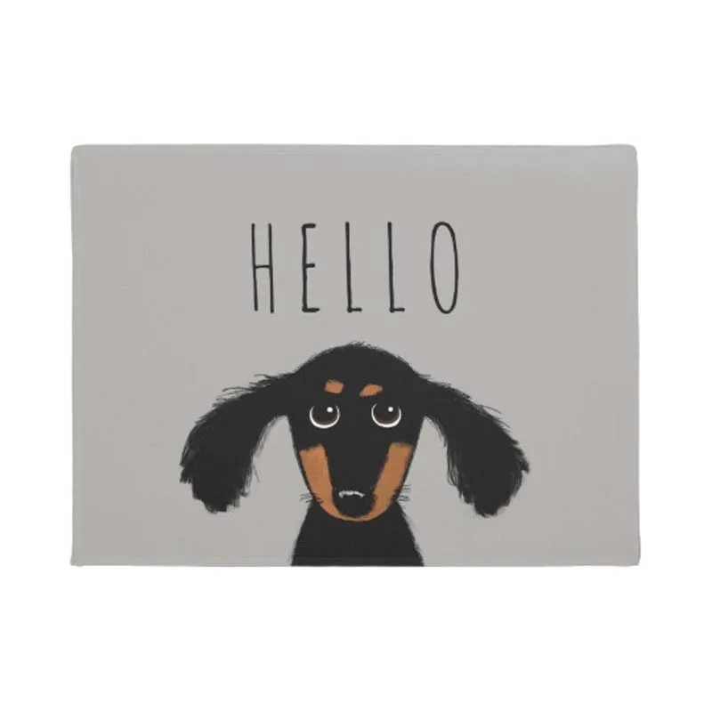 Hello Cute Dachshund Puppy Doormat Home Decoration Entry Non-slip Door Mat Rubber Washable Floor Home Rug Carpet
Hello Cute Dachshund Puppy Doormat Home Decoration Entry Non-slip Door Mat Rubber Washable Floor Home Rug Carpet