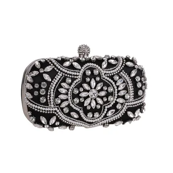 Womens Crystal Evening Bag Retro Beaded Clutch Bags Wedding Diamond Mini Box Bag Rhinestone Small Shoulder Bags
Womens Crystal Evening Bag Retro Beaded Clutch Bags Wedding Diamond Mini Box Bag Rhinestone Small Shoulder Bags