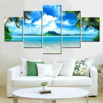 Wall Art Canvas Painting Beach Blue Seascape Pictures For Living Room Modular HD Prints Coconut Tree Poster Modern Home Decor
Wall Art Canvas Painting Beach Blue Seascape Pictures For Living Room Modular HD Prints Coconut Tree Poster Modern Home Decor