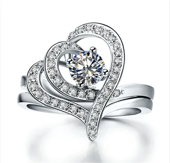 0.5Ct Diamond Women Set Rings Real 925 Sterling Silver Rings White Gold Color Romantic Wedding Jewelry
0.5Ct Diamond Women Set Rings Real 925 Sterling Silver Rings White Gold Color Romantic Wedding Jewelry