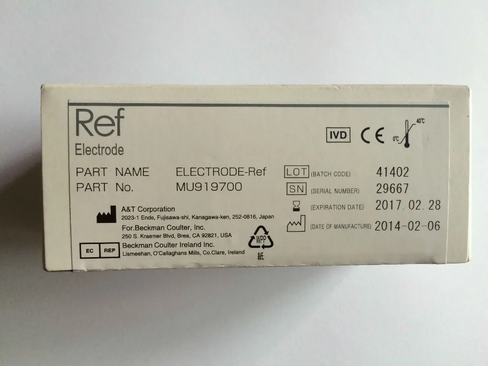 OOLYMPUS Ref Electrode (PN:MU919700), Chemistry Analyzer AU400,AU480,AU600,AU640,AU680 NEW
OOLYMPUS Ref Electrode (PN:MU919700), Chemistry Analyzer AU400,AU480,AU600,AU640,AU680 NEW