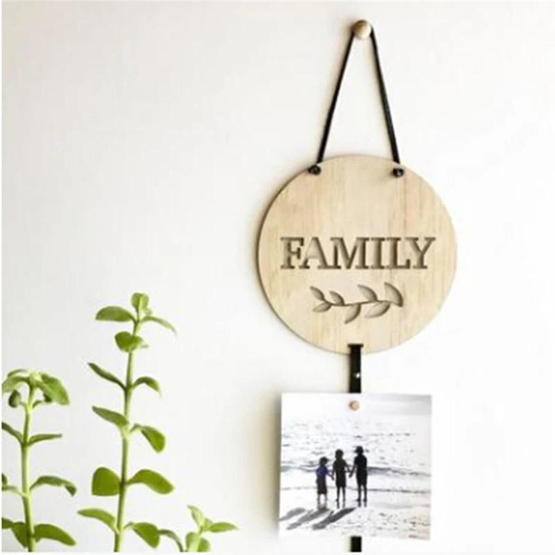 Фото Wooden Photo Storage Hanger My Pretty Clips/Family Baby Hair Clips Wall Hanging Decoration Home Ornament Scandinavian Style | Дом и сад