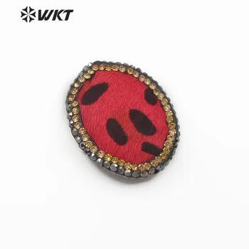 WT-NP372 Oval Shape Genuine Leather Beads Rhinestone Pave Pendant Multi Colors Leopard Grain Pattern Pendant For Women DIY Jewel
WT-NP372 Oval Shape Genuine Leather Beads Rhinestone Pave Pendant Multi Colors Leopard Grain Pattern Pendant For Women DIY Jewel