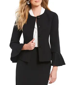 Custom Made Black Trumpet Sleeves Women's Skirt Suits Business Suits Formal Suits Office Lady Suits 2 Piece Jacket/Skirt W10
Custom Made Black Trumpet Sleeves Women's Skirt Suits Business Suits Formal Suits Office Lady Suits 2 Piece Jacket/Skirt W10