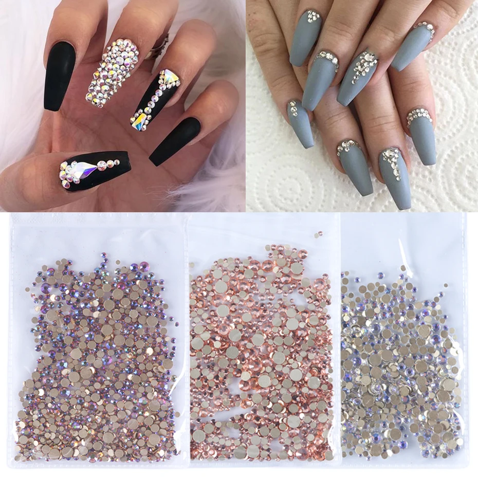 1440pcs Nail Rhinestones AB Color SS4-SS20 Non Hotfix Flatback Nail Diamonds For Manicure Nail Art Decoration Accessories SA1015
1440pcs Nail Rhinestones AB Color SS4-SS20 Non Hotfix Flatback Nail Diamonds For Manicure Nail Art Decoration Accessories SA1015