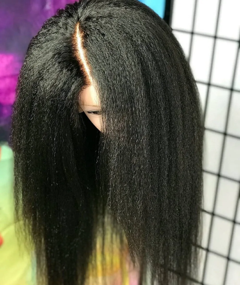 Kinky Straight Wig Lace Front Human Hair Wigs Full Lace Frontal Wig With Baby Hair Brazilian Remy Hair Bleached Knot Slove Funmi
Kinky Straight Wig Lace Front Human Hair Wigs Full Lace Frontal Wig With Baby Hair Brazilian Remy Hair Bleached Knot Slove Funmi