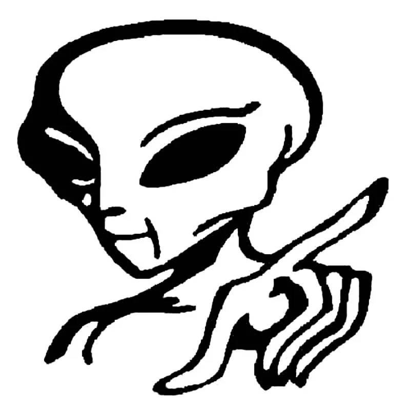 13.5cm*13.7cm Alien Pointing Area Bardian Vinyl Motorcycle Decals Car Sticker S6-3345
13.5cm*13.7cm Alien Pointing Area Bardian Vinyl Motorcycle Decals Car Sticker S6-3345